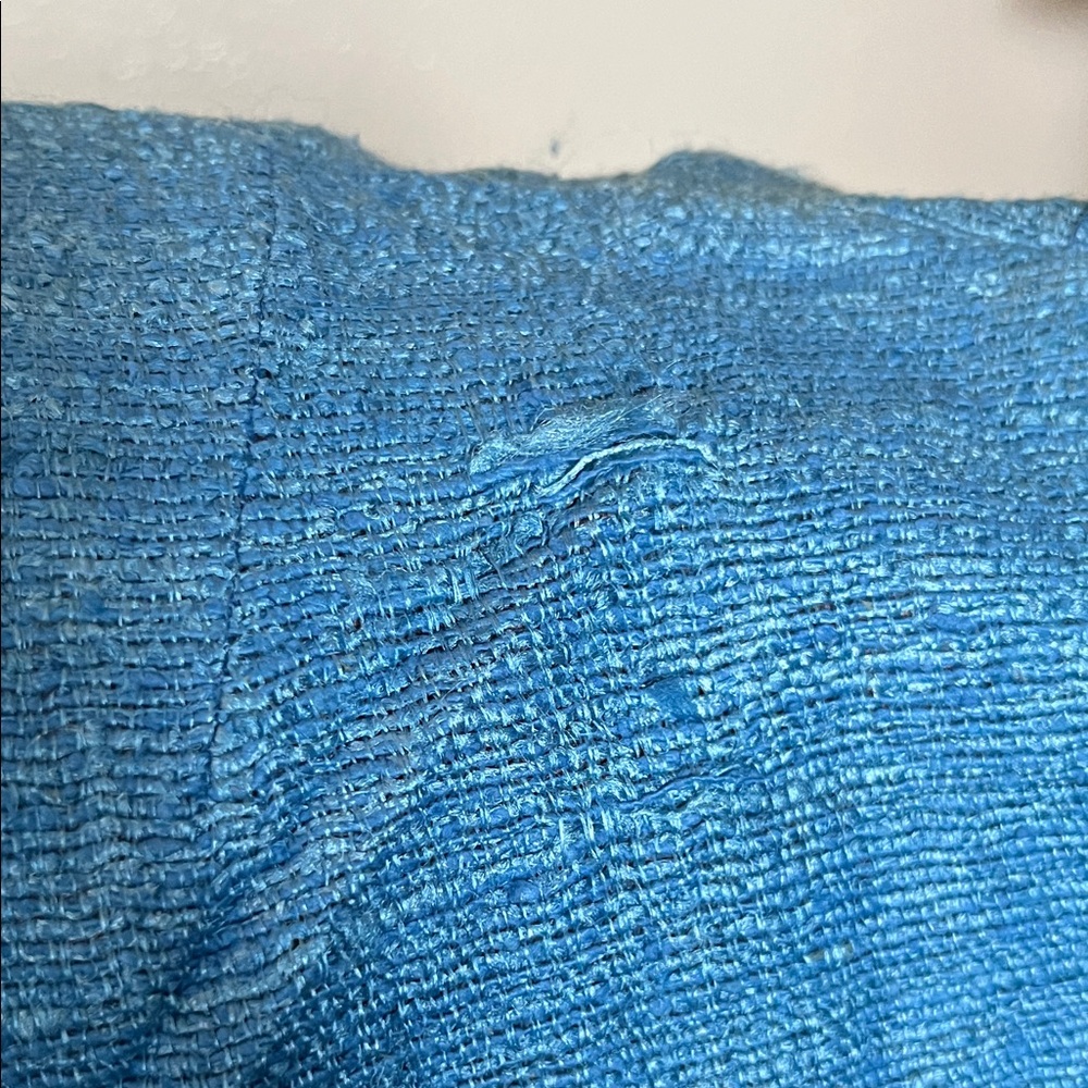 1960s Vintage Style Two-Tone Blue Dress - Picture 9 of 12